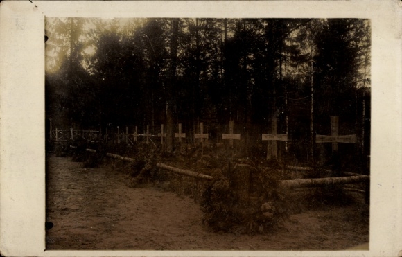 Foto Ak Kriegsgräber