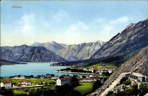 Ak Kotor Cattaro Montenegro,  Berge, Wasser, Landschaft, 