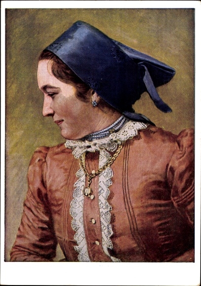 Künstler Ak Retzlaff, Hans, Banater Schwaben, junge Bäuerin aus Glogon in Festtracht, Südslawien