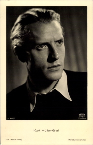 Ak Schauspieler Kurt Müller Graf, Portrait, Bavaria Filmkunst