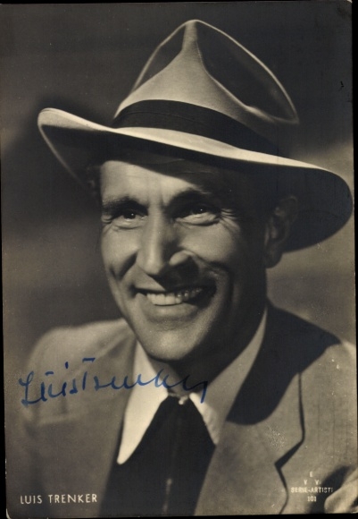 Ak Schauspieler Luis Trenker, Portrait mit Hut
