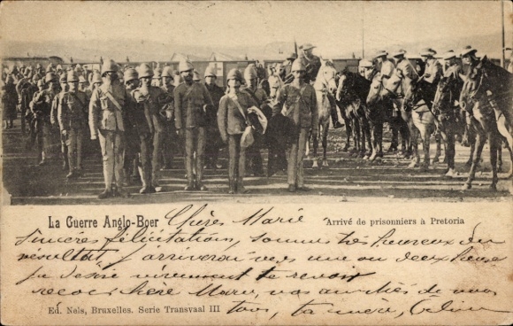 CPA Pretoria, Afrique du Sud, Guerre Anglo-Boere, Arrivé de prisonniers