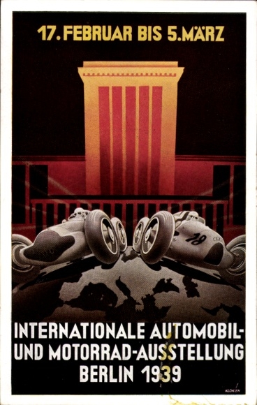 Künstler Ak Berlin, Internationale Automobil und Motorradausstellung 1939