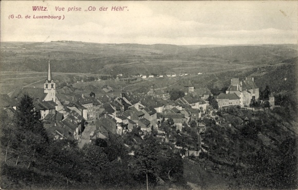 CPA Wiltz, Luxembourg, Vue prise Ob der Héhl