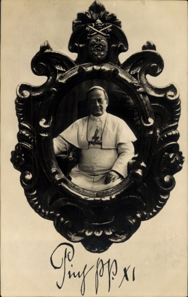 Ak Papst Pius XI., Portrait