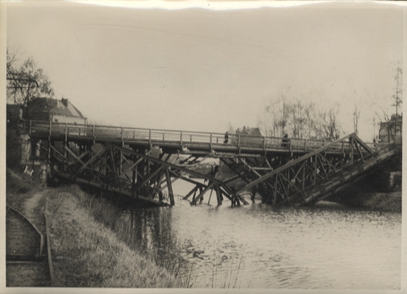 Original Foto Berlin Steglitz, zerstörte Nikolaibrücke, um 1945/47