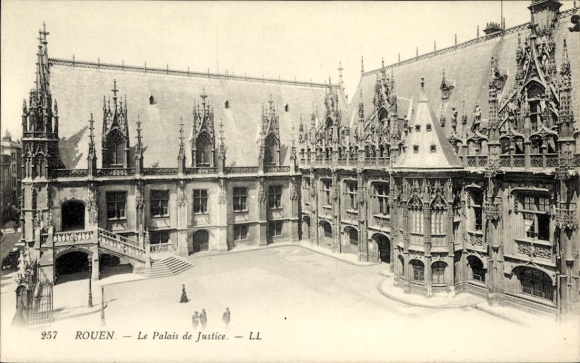 Ak Rouen Seine Maritime, Palais de Justice