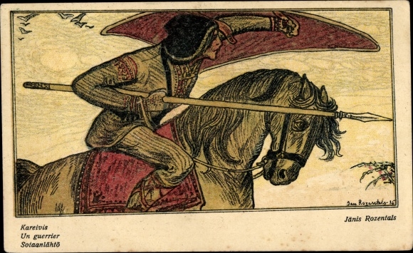 Künstler Ak Rozentāls, Janis, Lettischer Krieger
