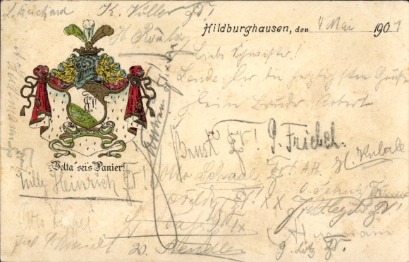 Studentika Ak Hildburghausen in Thüringen, Corps Volta, Wappen