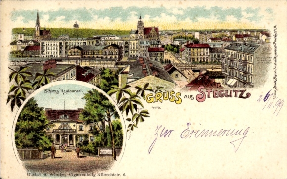 Litho Berlin Steglitz, Gesamtansicht, Schloss-Restaurant