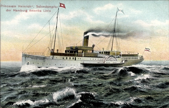Ak Dampfschiff Prinzessin Heinrich, HAPAG Seebäderdienst