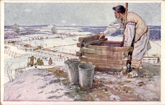 Künstler Ak Aus dem goldenen Buche der Armee, Feldwebel Johann Borda, Honved Inf Regt