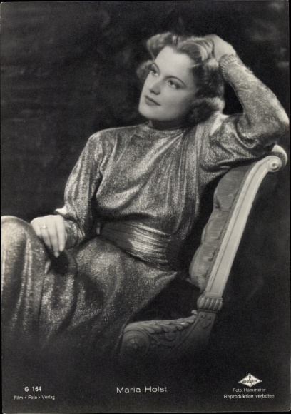 Ak Schauspielerin Maria Holst, Portrait