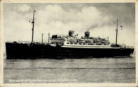 Ak Motorschiff St. Louis, Hamburg Amerika Linie, HAPAG