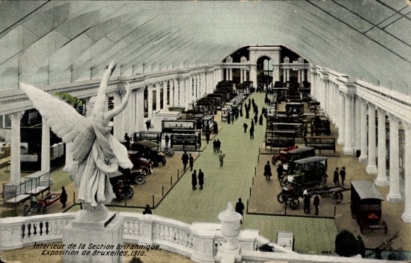 Ak Brüssel, Expo, Weltausstellung 1910, Interieur de la Section Britannique