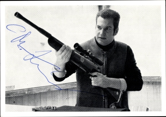 Ak Sportschütze Michael Zeisner, Disziplin Laufende Scheibe, Autogramm