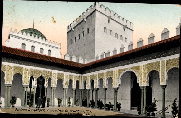 Ak Bruxelles Brüssel, Exposition 1910, Pavillon d'Espagne