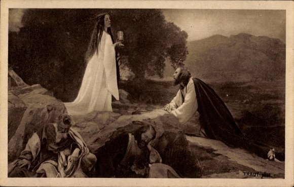 Ak Oberammergau in Oberbayern, Passionsspiele 1922, Jesus am Ölberg