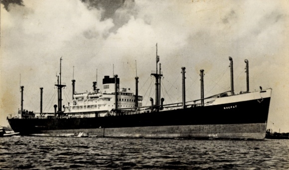 Ak Frachtschiff SS Roepat, Stoomvaart Maatschappij Nederland