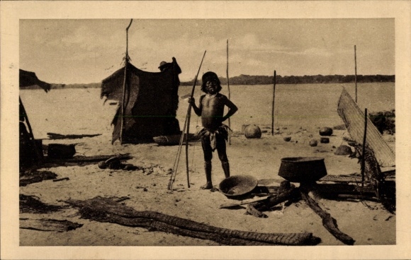 Ak Brasilien, Un voyage sur l'Araguaya, Un village Caraja