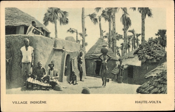 Ak Haute Volta Burkina Faso, indigenes Dorf
