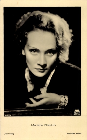 Ak Schauspielerin Marlene Dietrich, Porträt