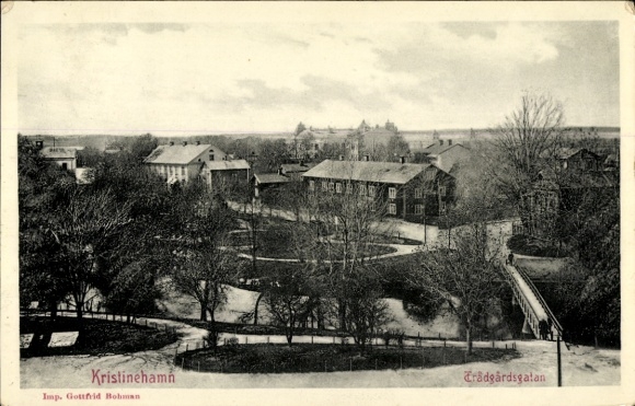 Ak Kristinehamn Schweden, Trädgårdsgatan