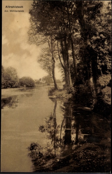 Ak Hamburg Wandsbek Rahlstedt Altrahlstedt,  Am Mühlenteich
