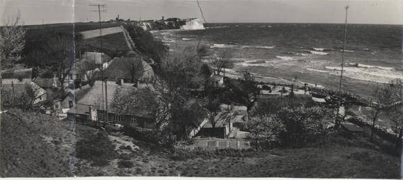 Original Foto Hans-Joachim Spremberg, Fischerdorf Vitt/Insel Rügen, Blick zum Kap Arkona, um 1970