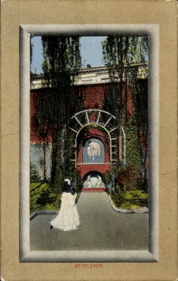 Passepartout Ak Düsseldorf am Rhein, Kloster und Pensionat der Schwestern, Bethlehem