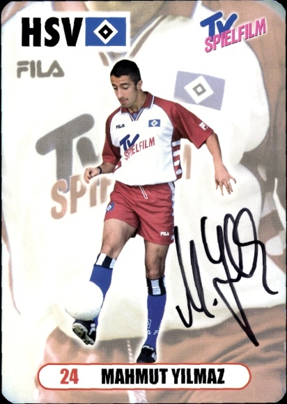 Autogrammkarte Fußballer Mahmut Yilmaz, Hamburger SV, Autogramm