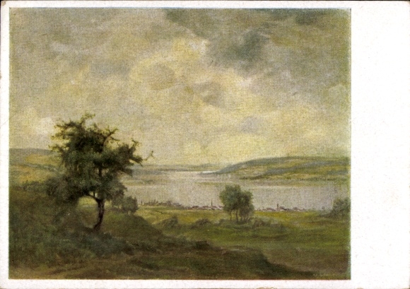 Künstler Ak Gradl, Hermann, Am Bodensee, Landschaftsmotiv