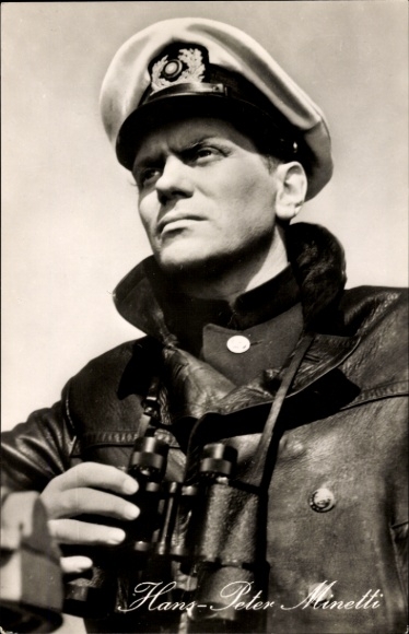 Ak Schauspieler Hans Peter Minetti, Der Teufel vom Mühlenberg, Spur in die Nacht, DEFA, Fernglas