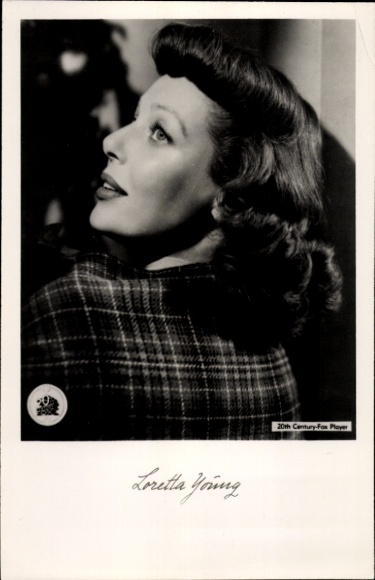 Foto Schauspielerin Loretta Young, Portrait