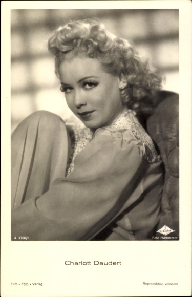 Ak Schauspielerin Charlott Daudert, Portrait, Autogramm