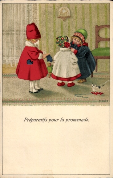 Künstler Ak Ebner, Pauli, Das Hausmütterchen, Munk 878