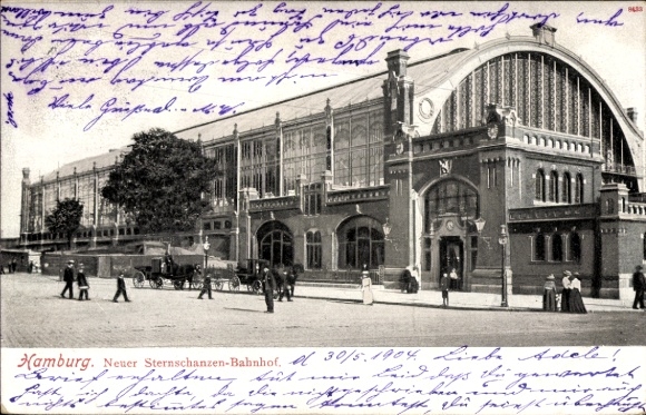 Ak Hamburg Altona, Neuer Sternschanzen-Bahnhof