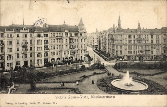 Ak Berlin Schöneberg, Viktoria Luise Platz, Münchener Straße