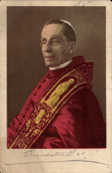 Ak Papst Benedikt XV., Portrait