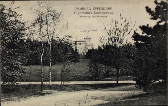 Ak Hamburg Nord Eppendorf, Allgemeines Krankenhaus, Wohnung des Direktors