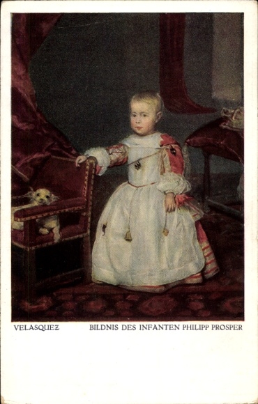 Künstler Ak Velázquez, Bildnis des Infanten Philipp Prosper von Spanien