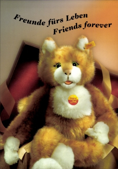 Ak Steiff Kuscheltiere, Reklame