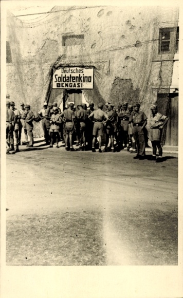 Foto Ak Bengasi Libyen, Deutsches Soldatenkino