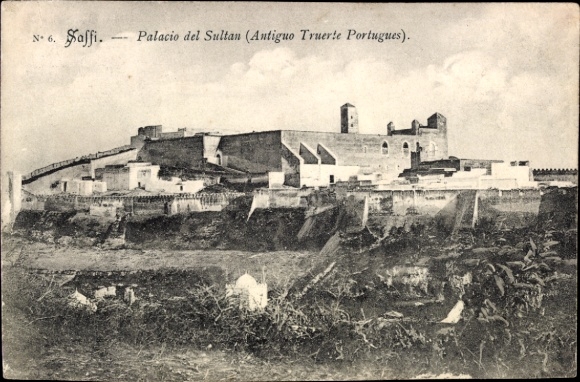 Ak Safi Saffi Marokko, Palacio del Sultan,  alte portugiesische Festung, Landschaft