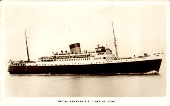 Ak Dampfschiff SS Duke of York, British Railways