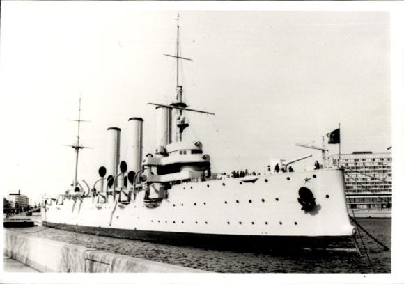 Foto Ak Panzerkreuzer Aurora