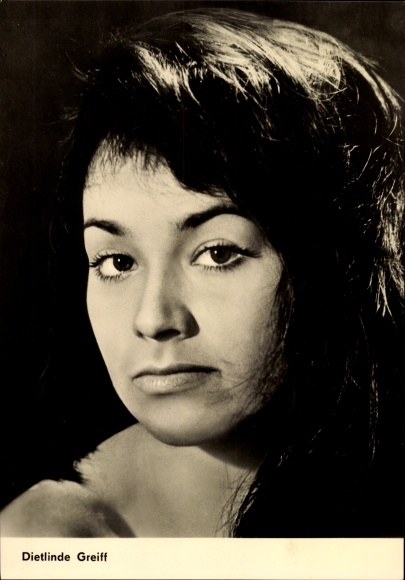 Ak Schauspielerin Dietlinde Greiff, Portrait, DDR Fernsehfunk, DEFA, Progress Starfoto
