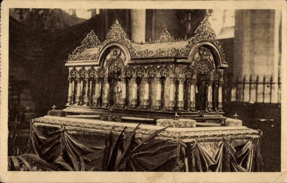 Ak Lisieux Calvados, versilbertes Reliquiar, Geschenk der brasilianischen Nation