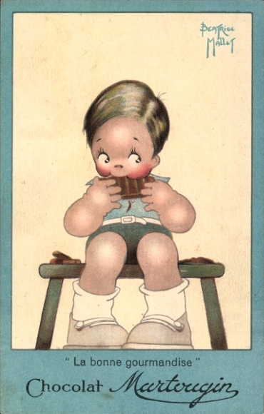 Künstler CPA Mallet, B., Reklame, Chocolat Martougin