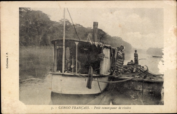 Ak Französisch-Kongo, Kleiner Flussschlepper